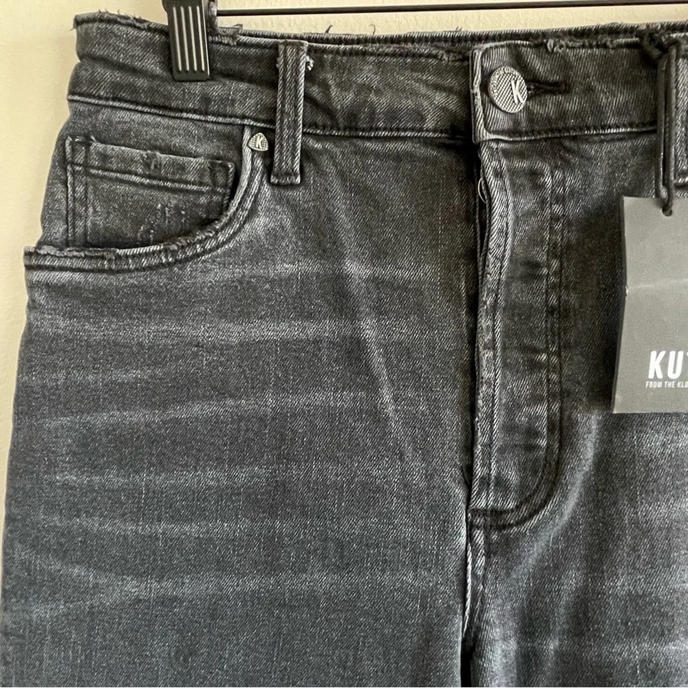 Kut From The Kloth Rosa High-Rise Crop Straight Leg Size 6